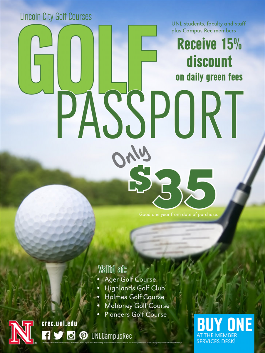 Golf Passport Discount Card Campus Recreation University of