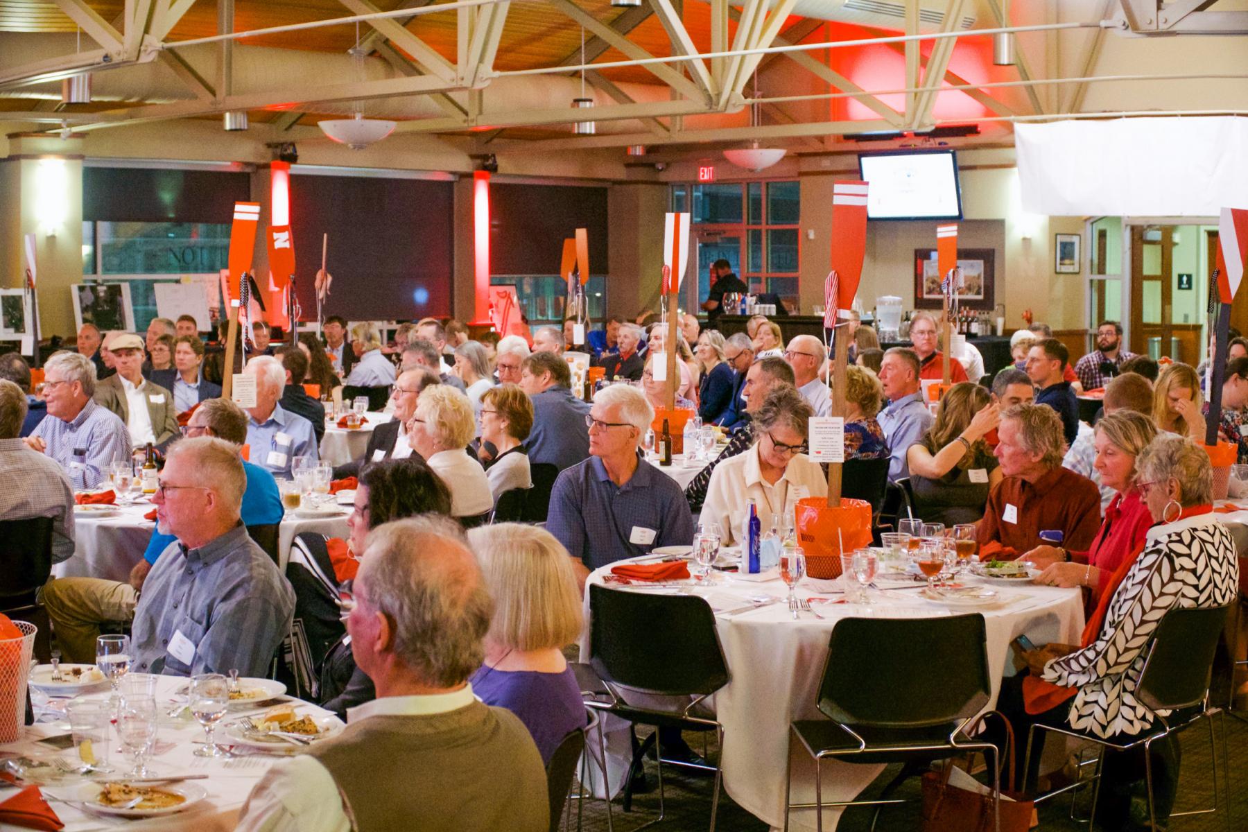 Donors attend an event at the Champions Club