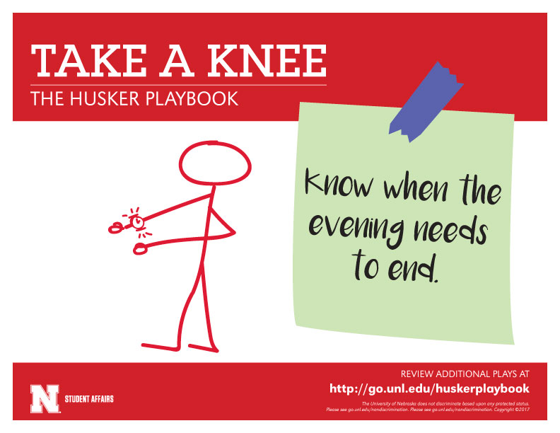 The Husker Playbook poster: Take a Knee