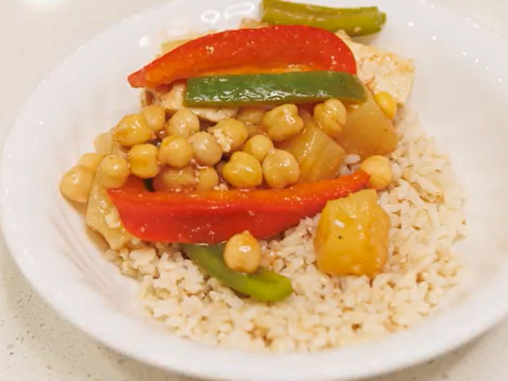 Sweet and Sour Chicken and Chickpeas