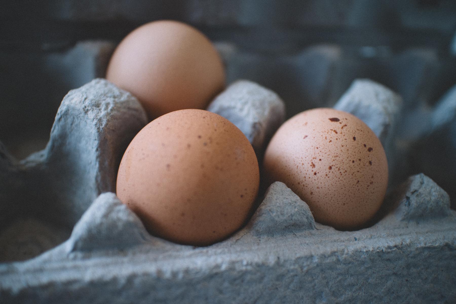 Eggs in a carton